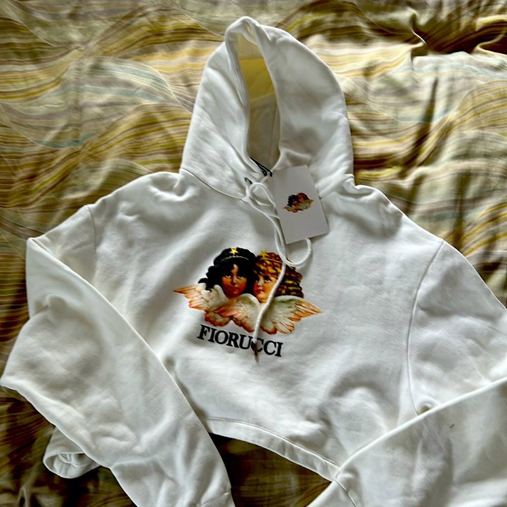 Fiorucci sweatshirt cropped size extra small brand new! NWT size xs